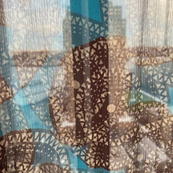 Tory Burch Blue and Brown Maxi Beach Coverup NWOT - Picture 3 of 4